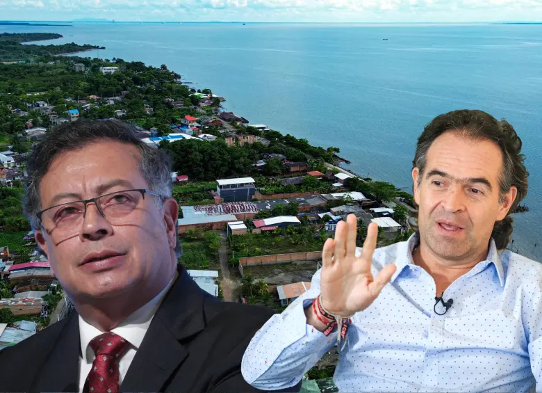 El presidente Gustavo Petro le recriminó al alcalde de Medellín por el acueducto de Urabá que el propio Petro prometió. FOTOS: EL COLOMBIANO Y COLPRENSA