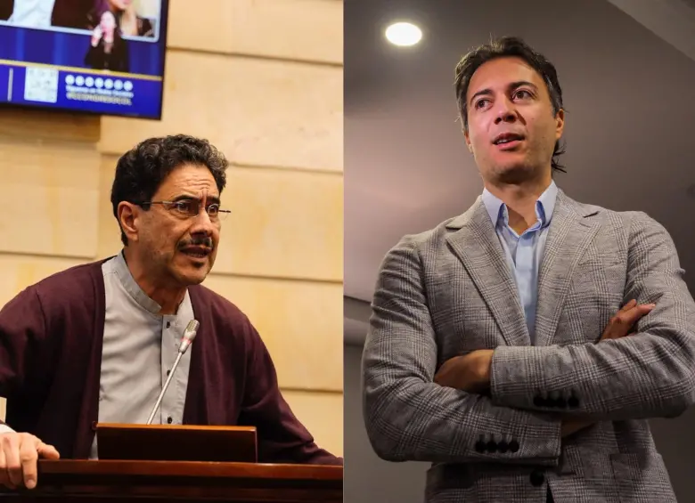 Iván Cepeda y el exalcalde de Medellín Daniel Quintero. Foto: Colprensa