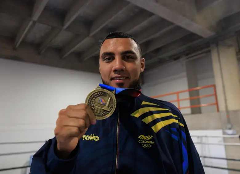 Juan Pablo Patiño, el joven boxeador paisa de proyección Olímpica. FOTO CAMILO SUÁREZ 