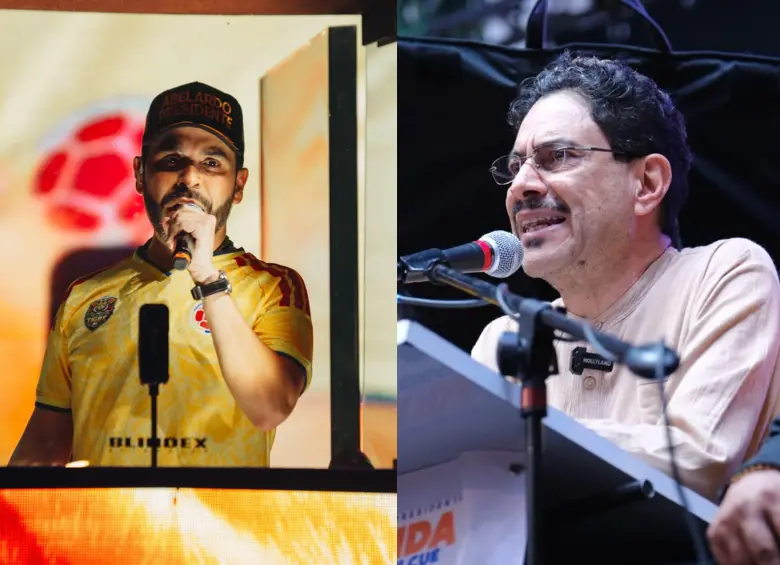 Abelardo de la Espriella en Montería e Iván Cepeda en Medellín. Fotos: Cortesía.