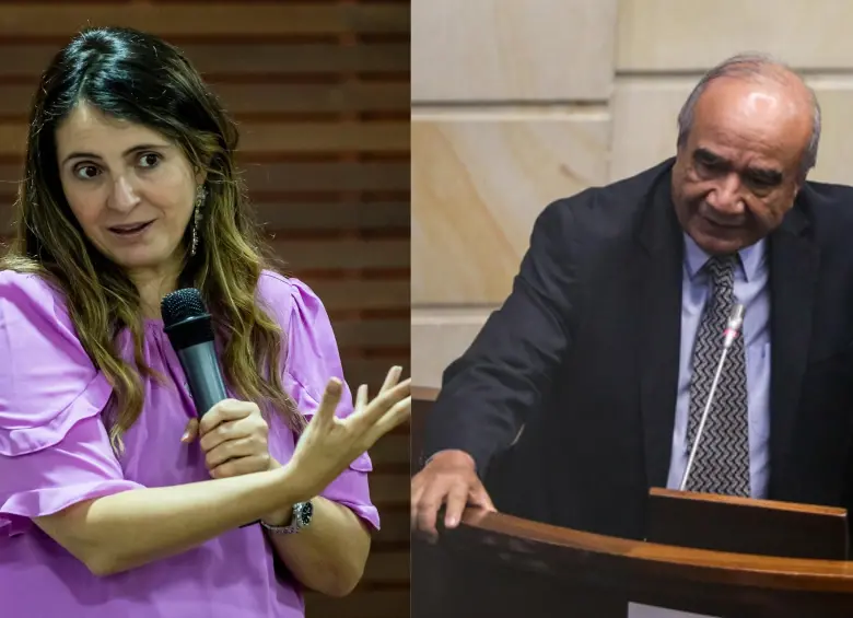A la izquierda, la senadora Paloma Valencia, a la derecha, el magistrado Héctor Carvajal. FOTOS: EL COLOMBIANO Y COLPRENSA