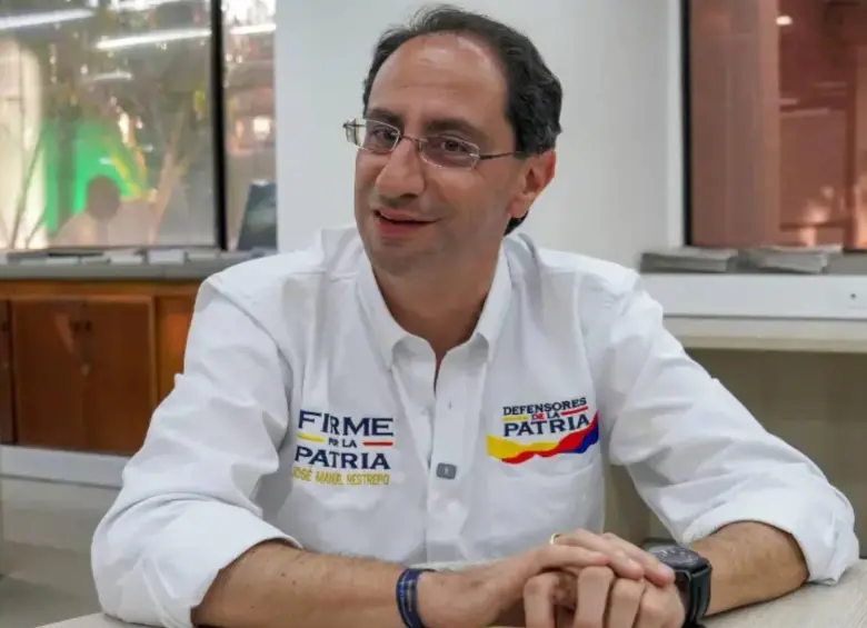 José Manuel Restrepo en una entrevista con EL COLOMBIANO antes de la primera vuelta presidencial. FOTO: EL COLOMBIANO.