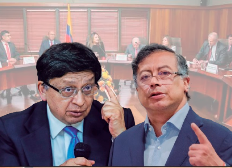 Ibáñez puso lupa al decreto con el que Petro convocó a sesiones extraordinarias en la Cámara para corregir los vicios de trámite. El magistrado busca determinar si existió alguna irregularidad, dado que la firma coincidió con un viaje al exterior del mandatario. FOTO Colprensa y Presidencia