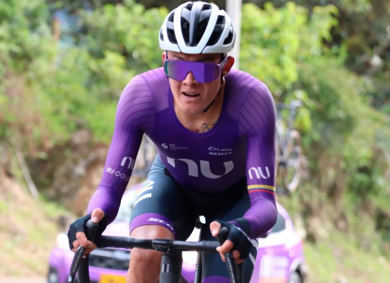 Rodrigo Contreras, uno de los mejores corredores colombiano en la presente temporada. FOTO CORTESÍA FEDECICLISMO