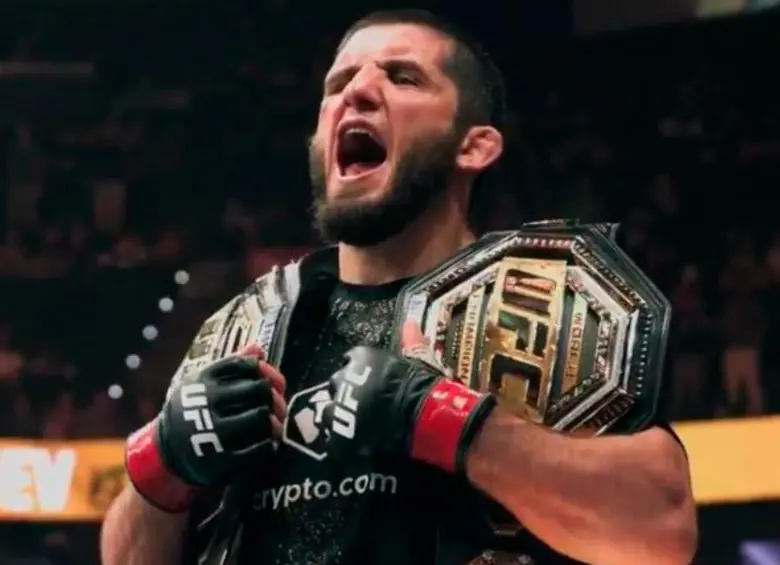 Islam Makhachev defendió el título en el peso wélter. FOTO: Captura de vídeo