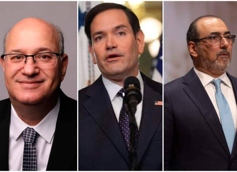 La banca multilateral y Estados Unidos anunciaron recursos para Colombia tras el terremoto del 10 de agosto. Ilan Goldfajn, presidente del BID; Marco Rubio, secretario de Estado de EE.UU; Sergio Díaz-Granados, presidente CAF. FOTOS GETTY Y CAMILO SUÁREZ
