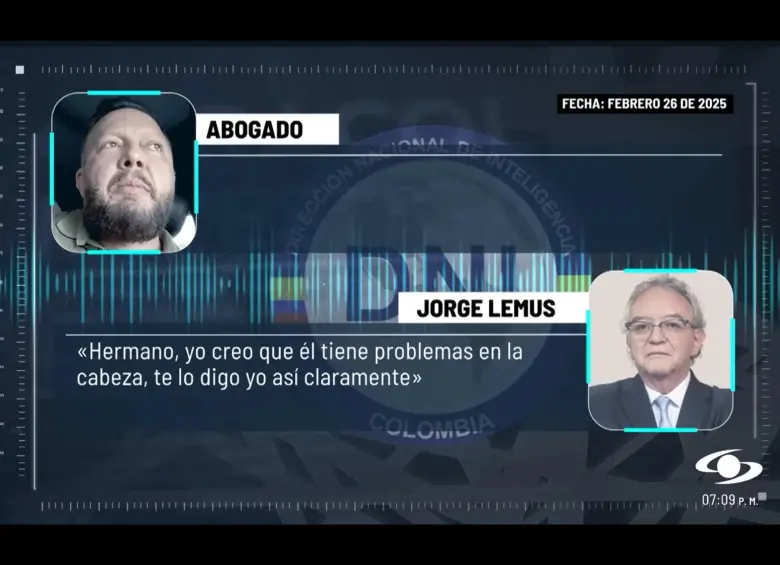 Nexos de ‘Pitufo’: Lemus arremete contra Augusto Rodríguez y dice que “está mal de la cabeza” FOTO: Captura de pantalla Noticias Caracol