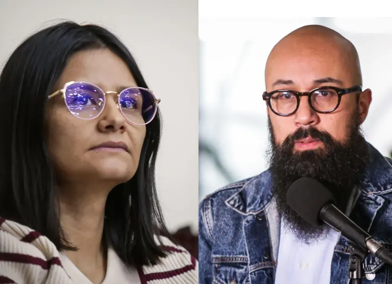 Angie Rodríguez directora del DAPRE y Carlos Carrillo, director de la UNGRD. Foto: Colprensa