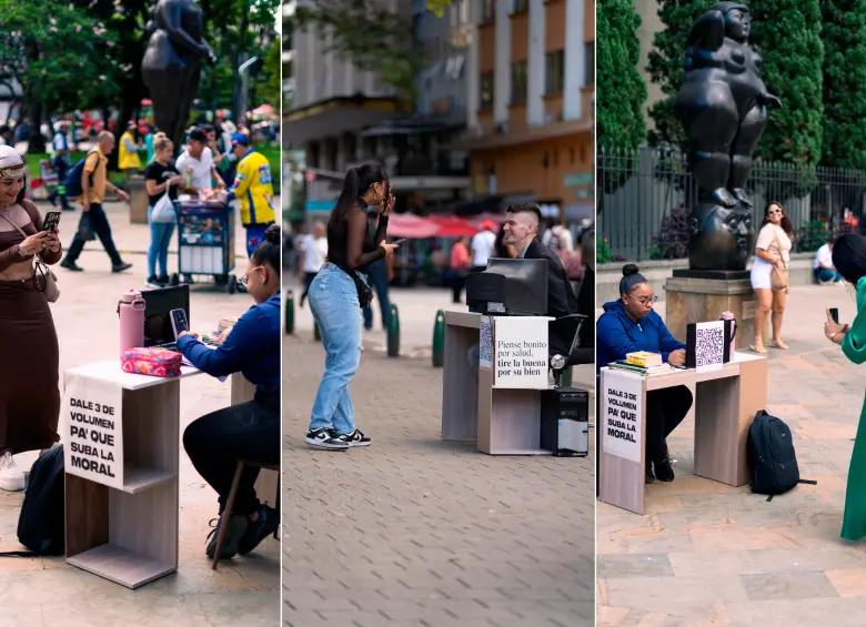 Así se veían las frases de Crudo por las calles de la ciudad. FOTOS Cortesía