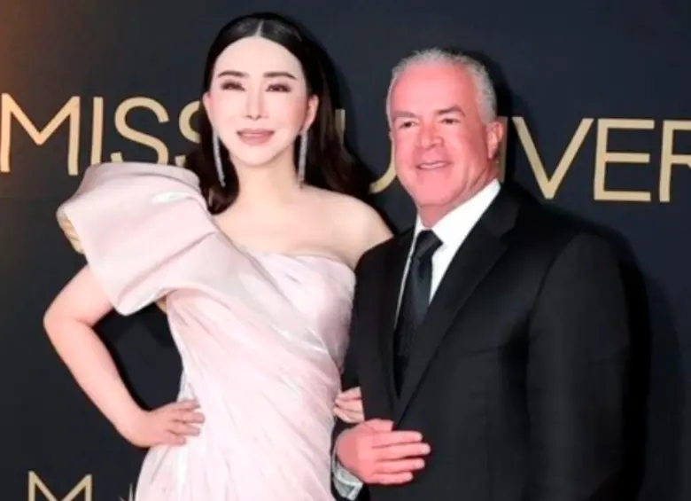  Jakkaphong ‘Anne’ Jakrajutatip y Raúl Rocha, propietarios de Miss Universo. FOTO: Cortesía Miss Universe