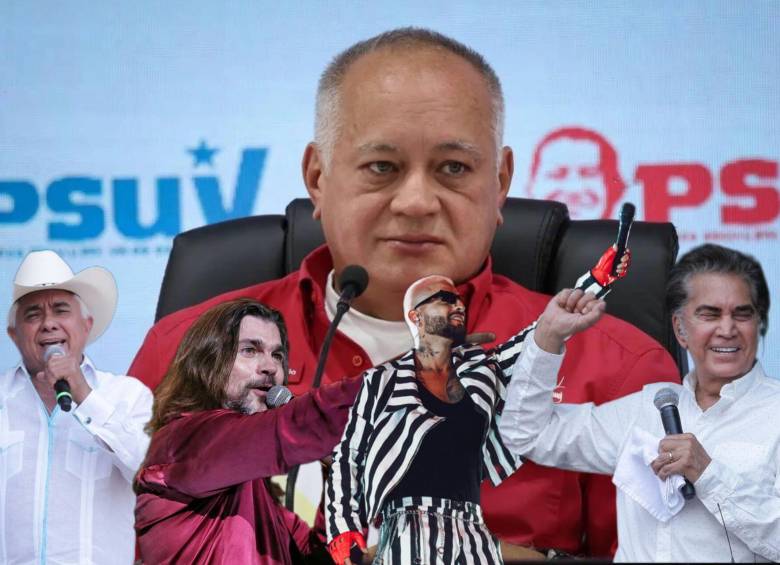Para Diosdado Cabello, estos artistas llaman a la desestabilización del país. FOTOS: Europa Press y Colprensa