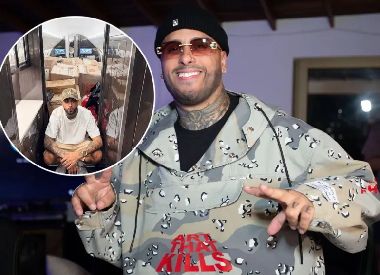 Nicky Jam transportó alimentos, medicamentos y otros insumos en su avión para los afectados por los terremotos en Venezuela. Foto: Esneyder Gutiérrez y @nickyjam