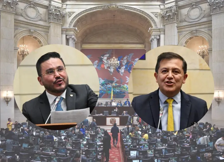 Se “ajusta” la competencia: Jorge Eliécer Laverde y Andrés Castro toman fuerza para llegar a la Contraloría. FOTOS: Colprensa y Senado