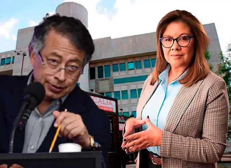 Presidente Gustavo Petro cargó contra la fiscal general Luz Adriana Camargo. Foto: Colprensa