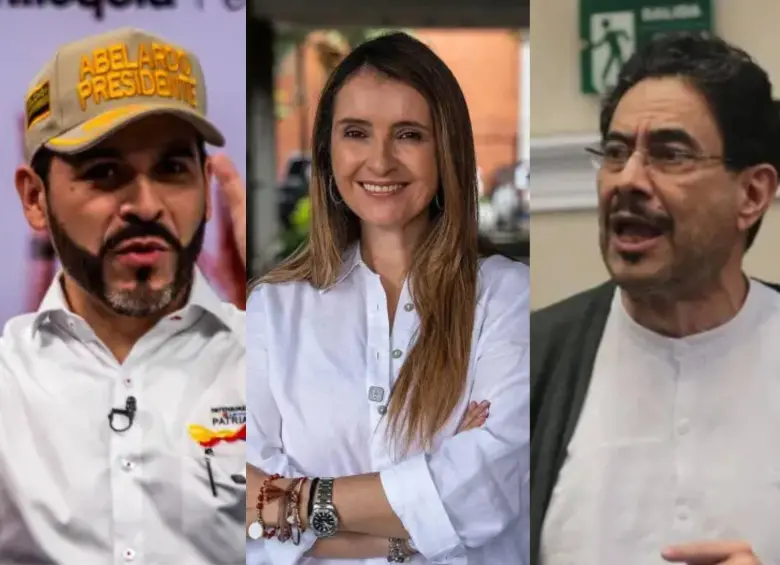 Iván Cepeda tendría su lugar asegurado en segunda vuelta, mientras el lugar para competirle seguiría en disputa entre Abelardo de la Espriella y Paloma Valencia. Foto: El Colombiano/Colprensa.
