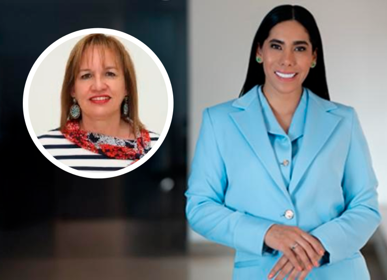 Murcia (derecha) es comunicadora social y tiene posgrados en gobierno y asuntos públicos, así como en derechos humanos, democracia y globalización. Por su parte, Perdomo (destacado) es una ingeniera electrónica con especialización en telecomunicaciones móviles y maestría en gerencia estratégica de tecnologías de la información. FOTO: MINTIC/CORTESÍA