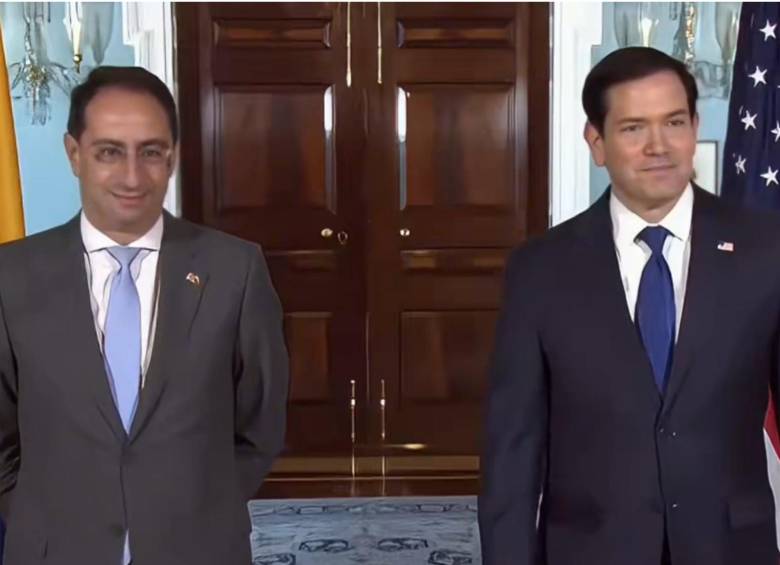 El vicepresidente electo se reunió con el secretario de Estado en Washington. Foto: Redes sociales @jrestrp