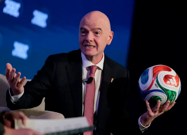 Gianni Infantino, presidente de la FIFA, defendió la organización del Mundial a los países sedes. FOTO GETTY