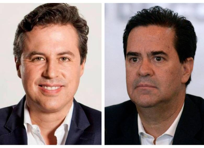 Izquierda: el exsenador y cabeza del Nuevo Liberalismo Juan Manuel Galán. Derecha: el excomisionado Frank Pearl. FOTO: COLPRENSA/ARCHIVO PARTICULAR