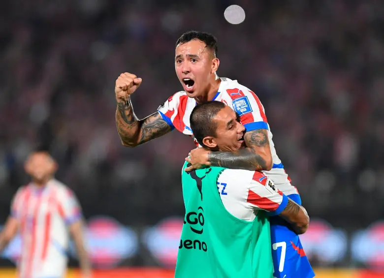 Omar Alderete, autor del gol de Paraguay ante Chile. FOTO GETTY