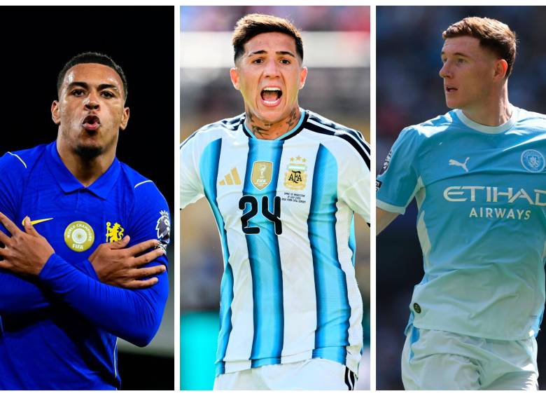 Morgan Rogers, Enzo Fernández y Elliot Anderson, tres mediocampistas de destacada Copa del Mundo. FOTOS: GETTY