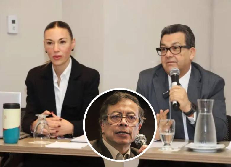 Efvanni Paola Palmariny, exfuncionaria de Petro, reclamó notaría de la que fue nombrada con tutela. Ya había sido funcionaria del MinTrabajo durante el gobierno Duque. Fotos: redes sociales y Colprensa