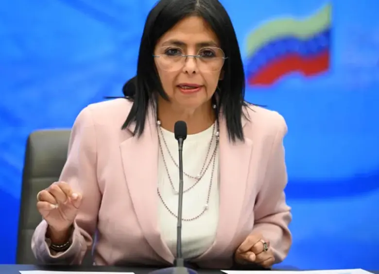 Delcy Rodríguez, presidenta encargada de Venezuela tras la captura de Nicolás Maduro. FOTO: AFP