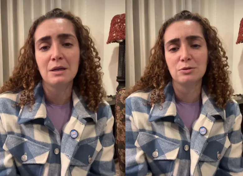 Luisa Lafaurie Cabal es la propietaria de una tienda de postres en Bogotá. FOTO: Captura de video