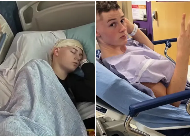 Uno de los nietos de la abuela fue diagnosticado con cáncer. FOTO: Redes sociales y GoFundMe