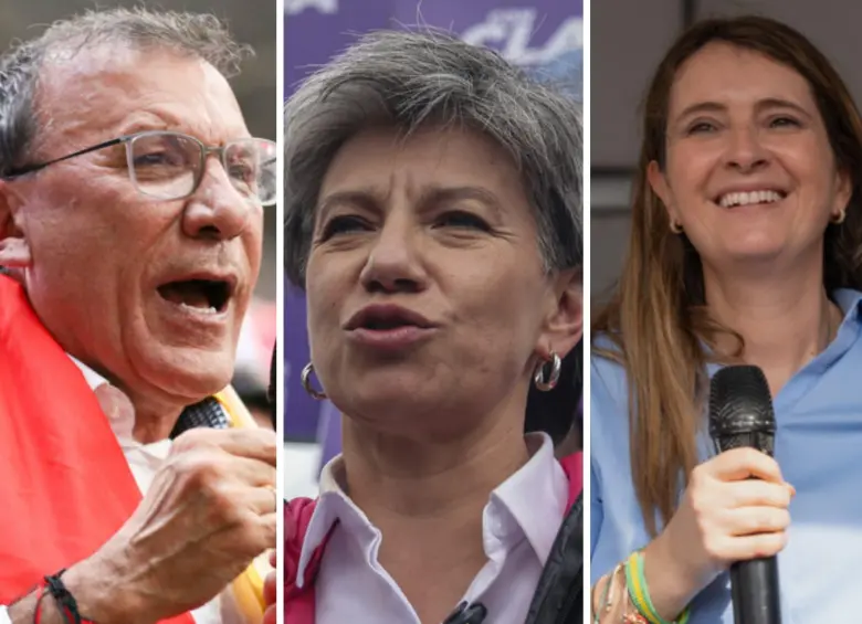 De izquierda a derecha: Roy Barreras; Claudia López y Paloma Valencia. Foto: Colprensa. 