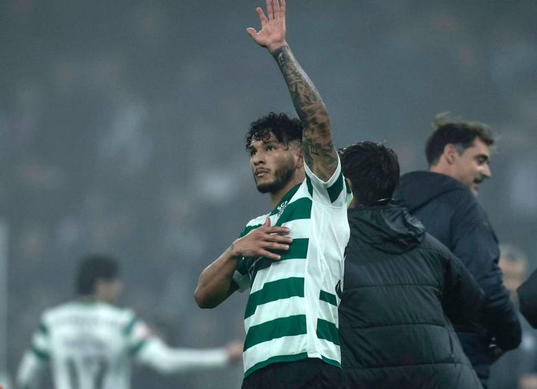 El delantero samario Luis Javier Suárez, de 28 años, es el goleador del Sporting de Lisboa esta temporada en el fútbol europeo. Foto: tomada del x de @SportingCP