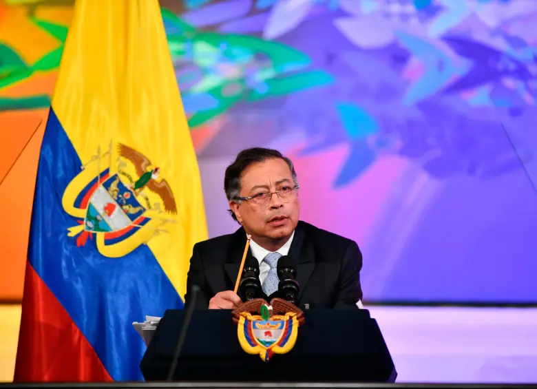 El discurso del presidente Gustavo Petro ante el Congreso se extendió durante casi tres horas. FOTO CORTESÍA