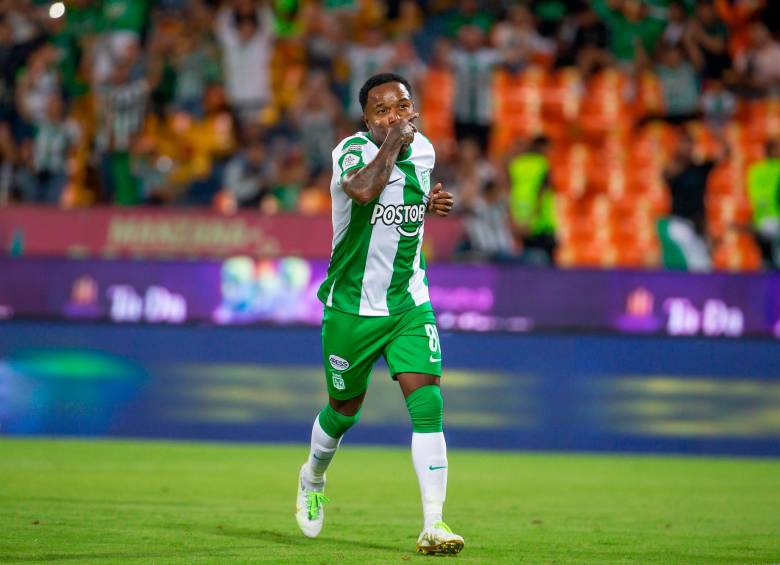 Dorlan Pabón regresaría a la formación titular de Atlético Nacional en el duelo de Copa Libertadores. FOTO Esneyder Gutiérrez