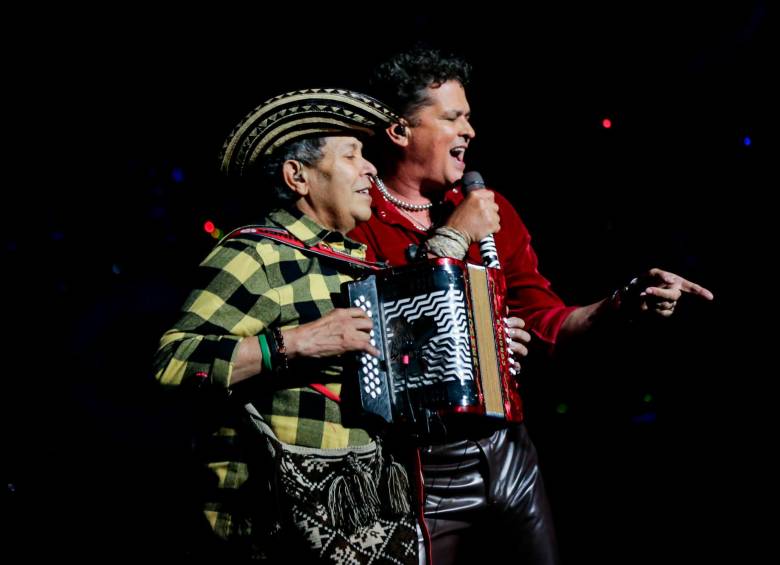 Egidio Cuadrado y Carlos Vives. FOTOS Colprensa 