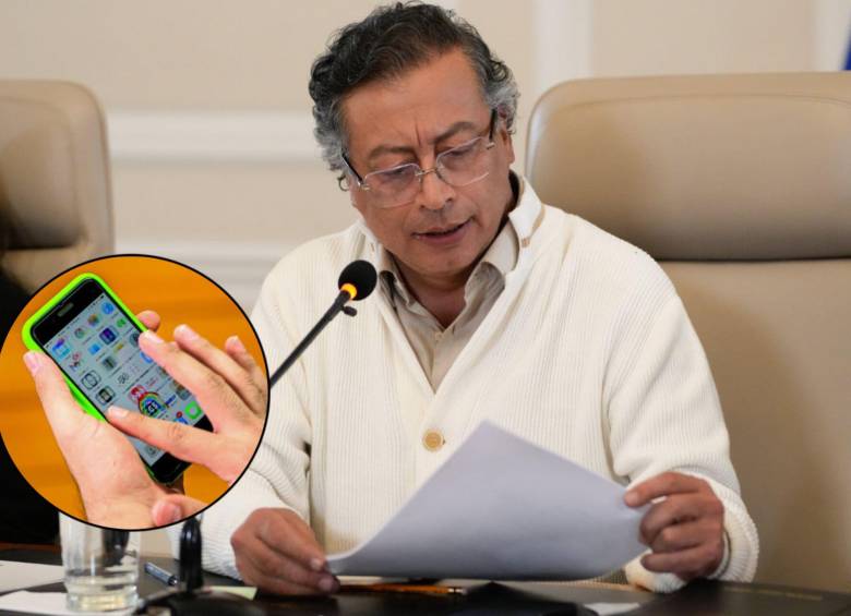 Gustavo Petro habló de un nuevo modelo de justicia y puso como ejemplo a los ladrones de celulares. FOTOS: Presidencia y EL COLOMBIANO