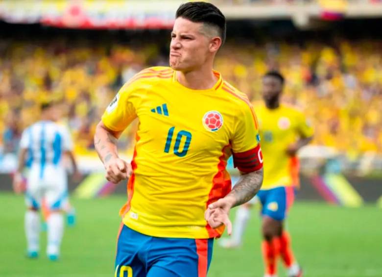 James Rodríguez, de 33 años, es el capitán de la Selección Colombia de Néstor Lorenzo. Hasta el momento ha celebrado 29 goles en los 112 partidos disputados. Fue el mejor jugador de la Copa América 2024 . FOTO: JUAN ANTONIO SÁNCHEZ