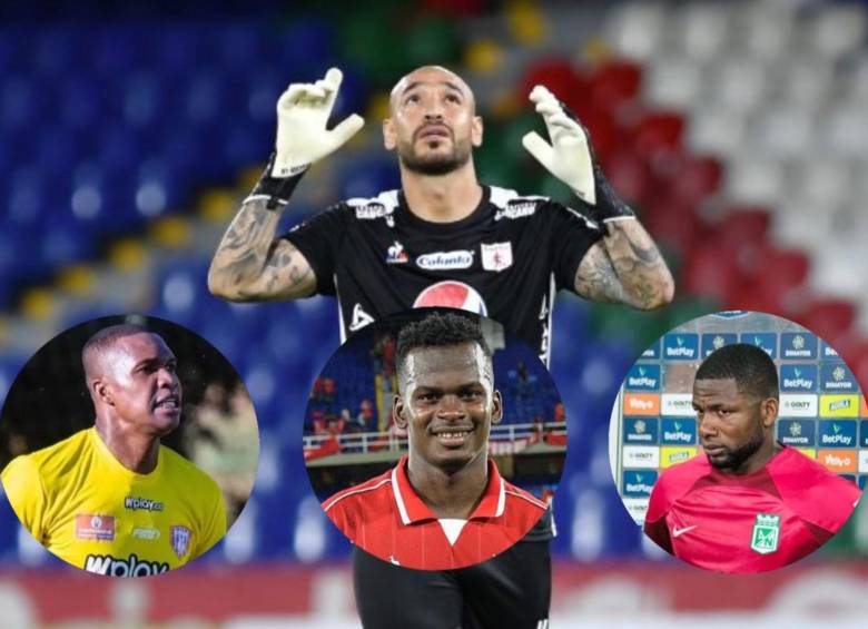 Los colegas que apoyan a Diego Novoa. FOTO: Redes oficiales de América, Unión y Nacional / Fotomontaje EL COLOMBIANO