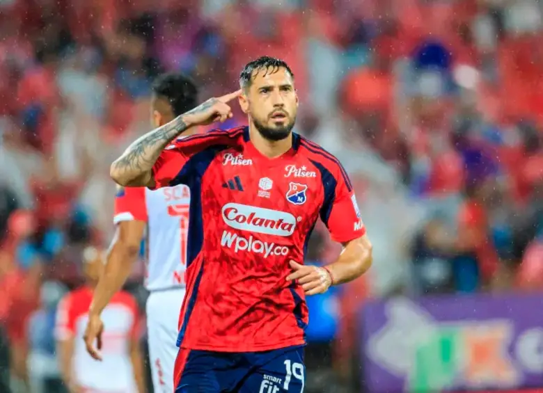 El delantero argentino Francisco Fydriszewski fue el goleador del cuadro rojo en 2025. Será titular en Pasto. Foto: Camilo Suárez