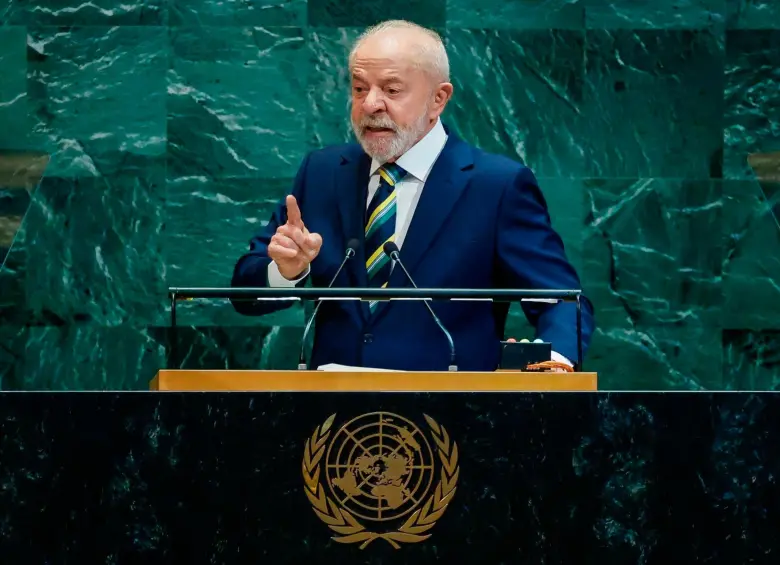 El presidente brasileño Luiz Inácio Lula da Silva abrió este martes la Asamblea General de la ONU. FOTO: Ricardo Stuckert / tomada de X @LulaOficial 