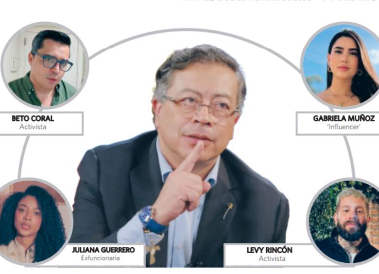 La UNP ahora dirigida por Didier Lobo ha revisado esquemas de protección otorgados a ‘influencers’ y personas cercanas al expresidente Gustavo Petro durante el gobierno anterior. FOTO: Presidencia y redes sociales