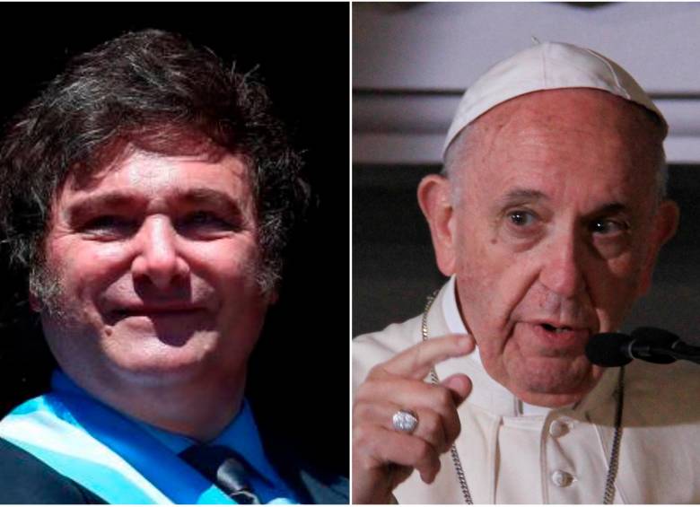 El papa Francisco ya habló con Javier Milei en noviembre para felicitarlo por su victoria en las presidenciales de Argentina. FOTOS: Getty y Colprensa 