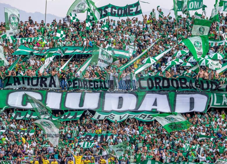El último clásico con público fue el 29 de febrero de 2020. Mientras que la última vez que se enfrentaron Nacional y DIM, con la ausencia de hinchas, fue el pasado 27 de marzo. FOTO juan a. sánchez 