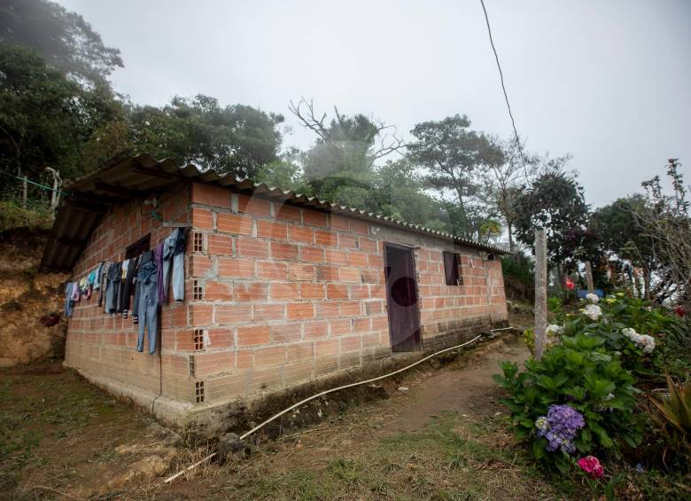 La casa de Gloria está ubicada en Buenos Aires, una vereda de la parte alta del municipio de San Jerónimo. Foto: Camilo Suárez