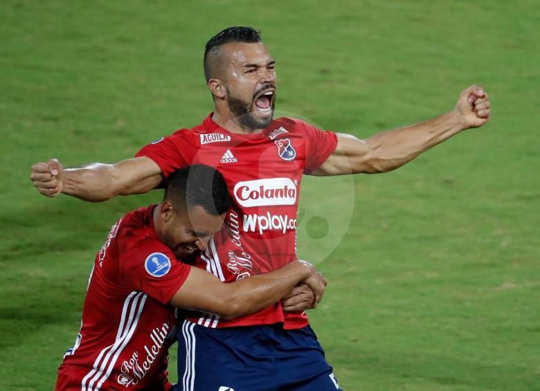 El gol de Andrés Cadavid fue el elegido como el mejor de la semana en la Copa Sudamericana. FOTO MANUEL SALDARRIAGA