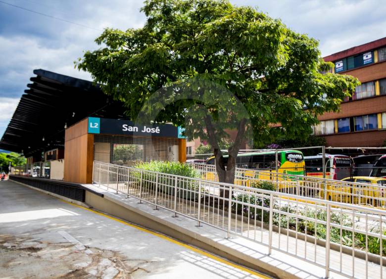 Cuando entre en operación, la estación San José permitirá la integración entre la Línea 2 del Metroplús y el tranvía de Ayacucho. FOTO JulioCésar Herrera