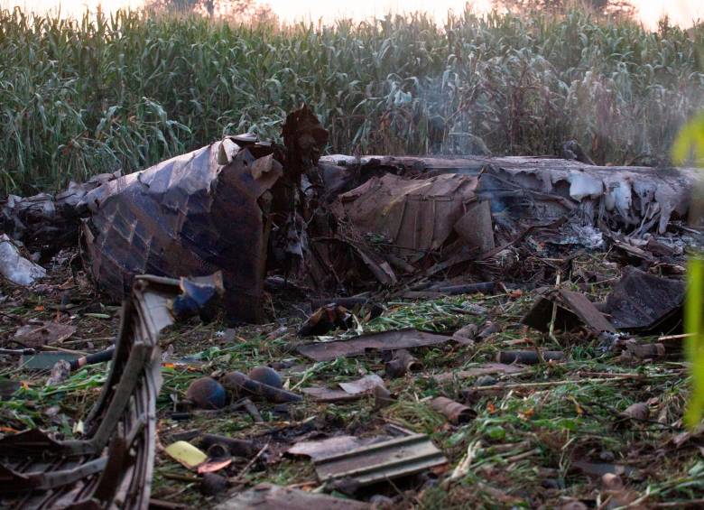 Los ocho miembros de la tripulación murieron, todos eran de nacionalidad ucraniana. FOTO: EFE