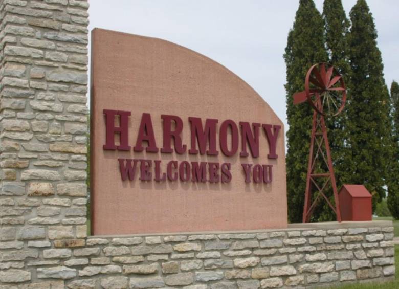 La ciudad de Harmony en el Estado de Minnesota. FOTO: Getty
