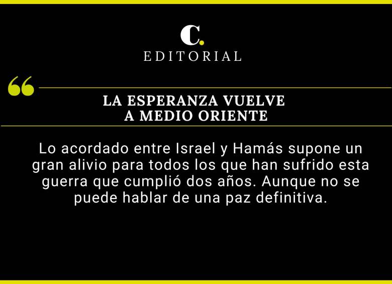 La esperanza vuelve a Medio Oriente