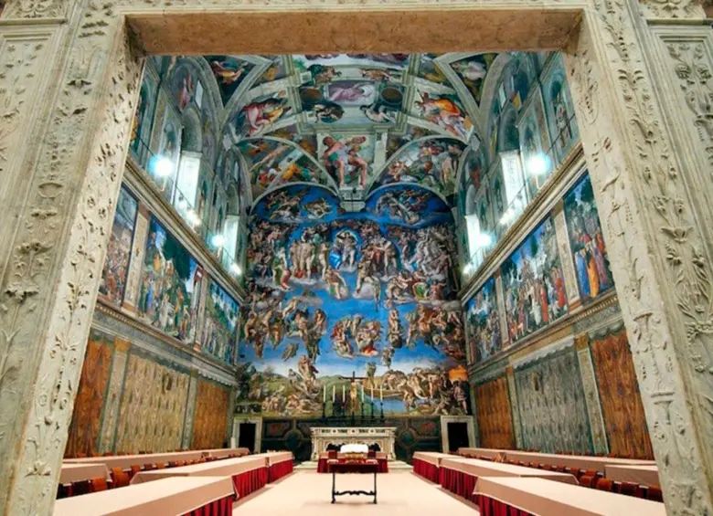 La Capilla Sixtina es el lugar donde los cardenales eligen al nuevo papa. FOTO: Cortesía Vatican News
