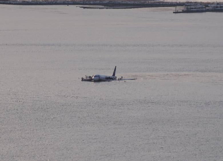 Milagro en el río Hudson. FOTO: Tomada de <i>Wikimedia Commons </i>